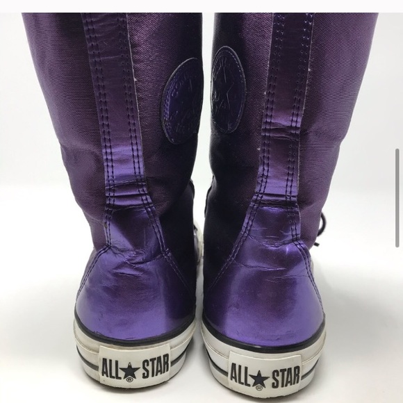 Chuck Taylor Converse High Tops Purple Size 5 - Picture 4 of 7